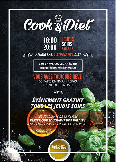cook and diet esarc evolution bordeaux