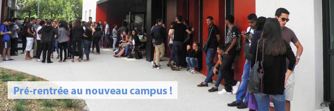 Pré-rentrée au nouveau campus ! Pré-rentrée au nouveau campus !