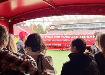 Visite du DFCO avec les BTS Communication à Dijon